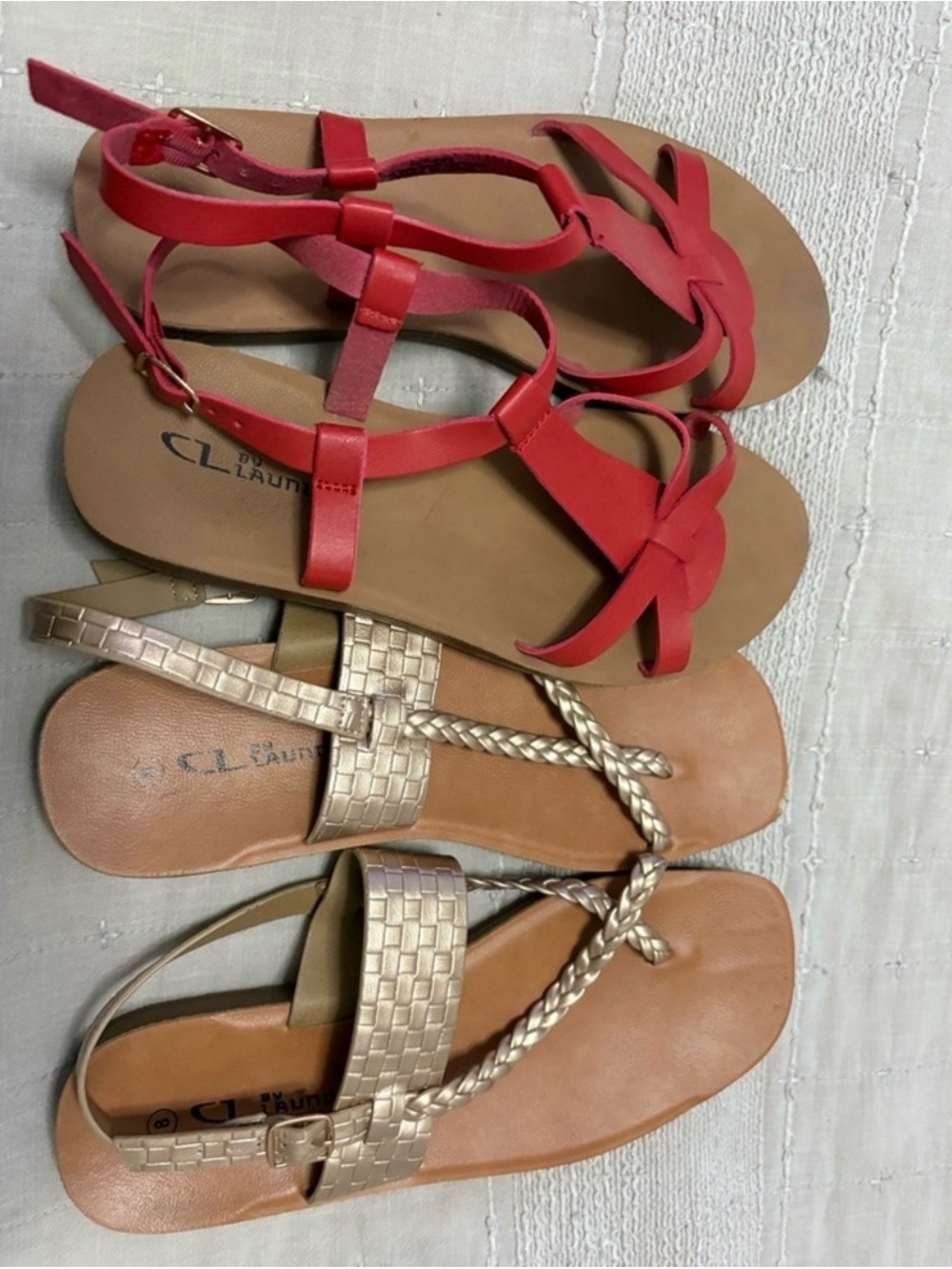 8 pairs sandals lot size 7.5-8.5